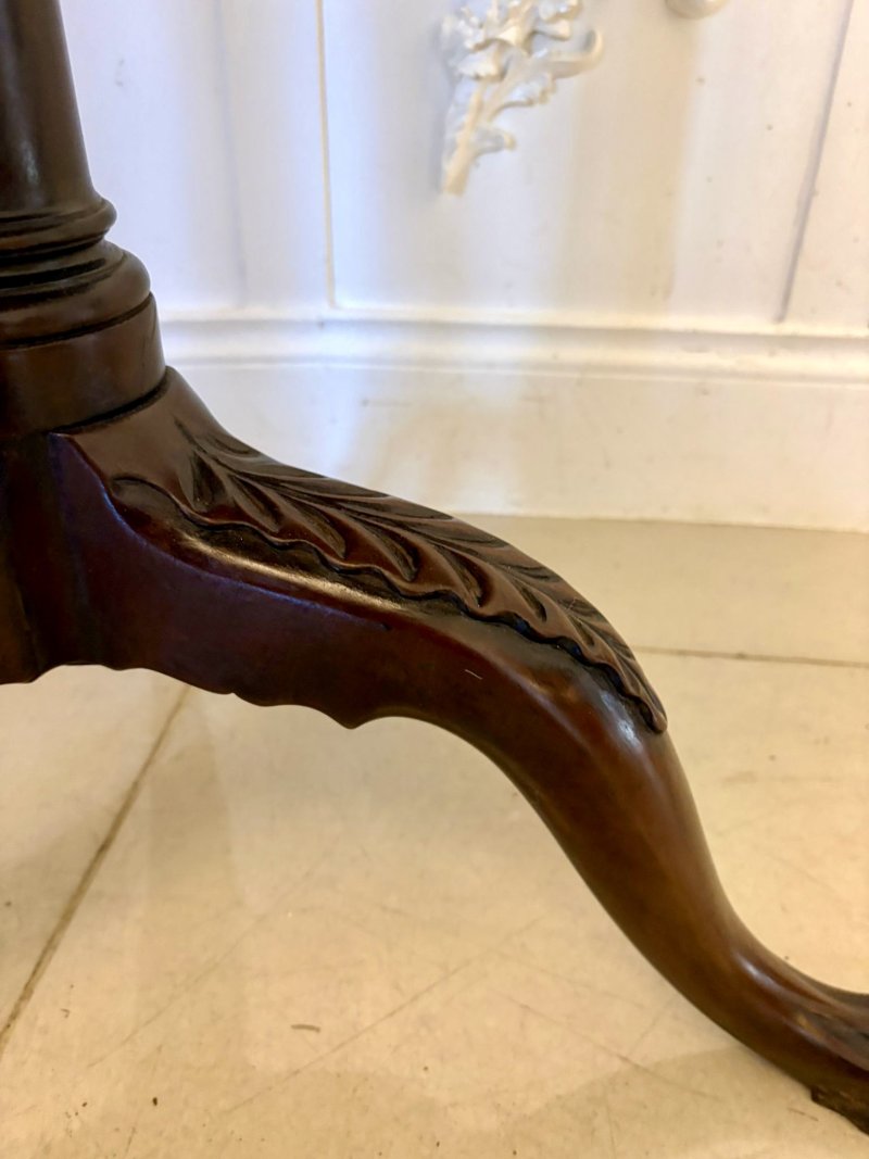 Antique Quality George III Mahogany Tripod Centre Table